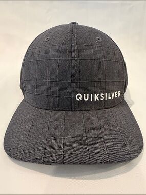Quiksilver Charcoal Plaid Logo Cap
